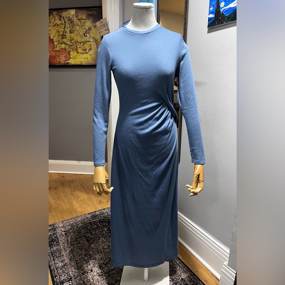 Primark Long Sleeve Blue Dress